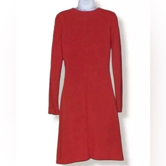 Athena Dress long sleeve Celebration zippers pockets V neck pullover orange Var - Picture 6 of 16